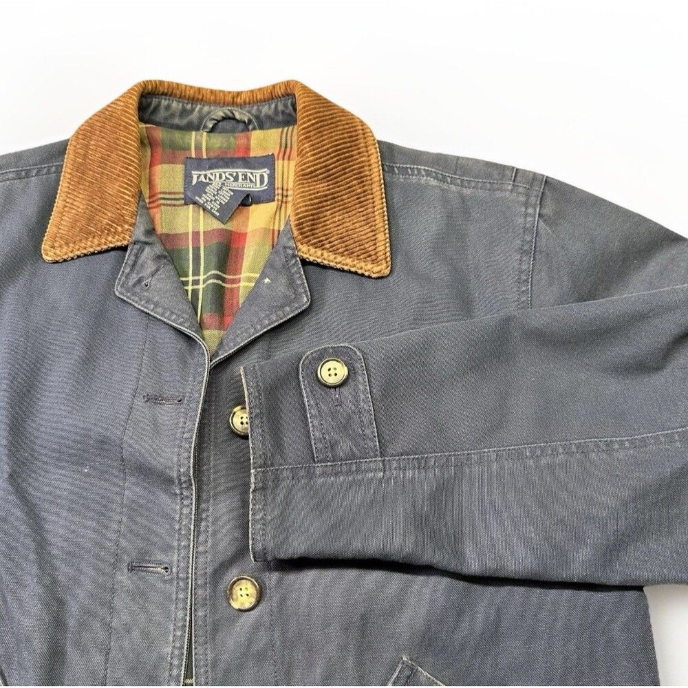 Women's Barn/Chore Navy Jacket with Corduroy Collar - Picture 4 of 10